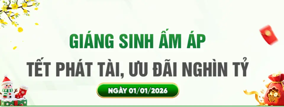 Giáng sinh ấm áp OK9 tết phát tài ưu đãi nghìn tỷ